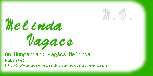 melinda vagacs business card